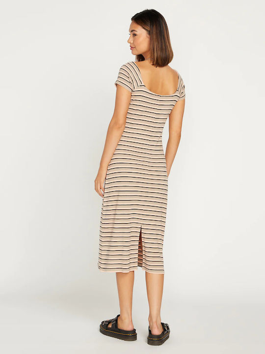 Volcom Summer Midi Dress Striped