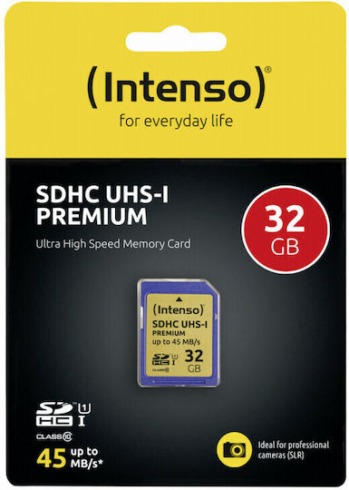 Intenso Premium SDHC 32GB U1 UHS-I 45MB/s