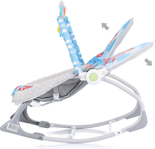 Chipolino Elektrisch Baby Relax Spa mit Musik und Vibration Blau für Kind bis 9kg