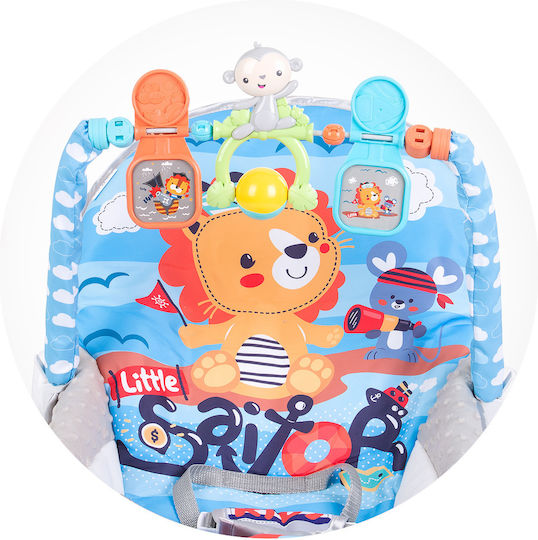 Chipolino Elektrisch Baby Relax Spa mit Musik und Vibration Blau für Kind bis 9kg