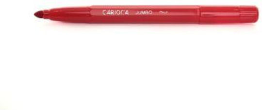 Carioca Jumbo Κόκκινος Μαρκαδόρος Ζωγραφικής Χονδρός, Πλενόμενος