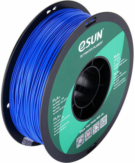 Esun PLA+ 3D Printer Filament 1.75mm Μπλε 1kg 1τμχ (Spool)