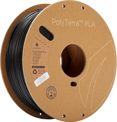 Polymaker PolyTerra PLA 3D-Drucker Filament 1.75mm Schwarz 1kg