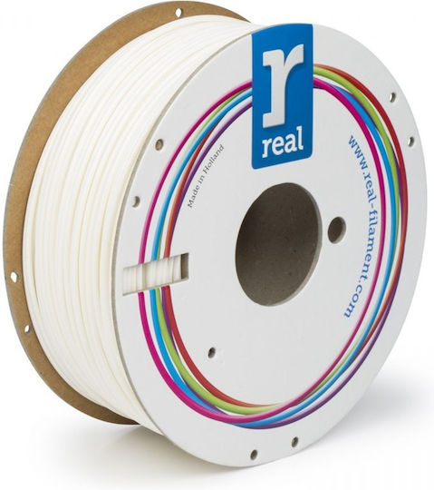 Real Filament PLA 3D Printer Filament 2.85mm Λευκό 1kg 1τμχ (Spool)