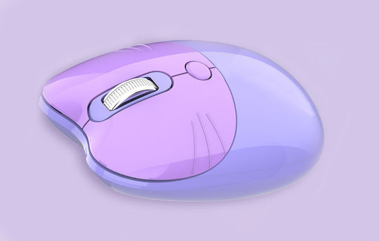 Mofii MOFII M3DM Ασύρματο Mini Ποντίκι Cat Purple