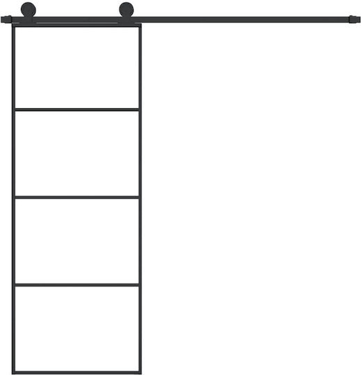Tür Innentür Glas 3152146 Black 90x205cm