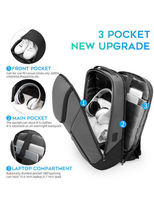 Bange 2517 Waterproof Backpack Backpack for 15.6" Laptop Gray