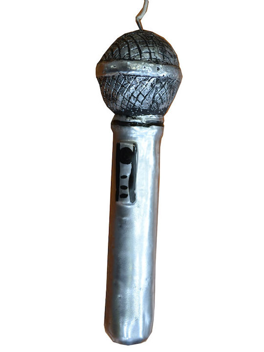 Easter Candle Scented and Handmade Microphone Silver 20pcs Gray