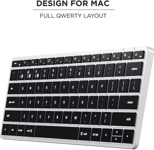 Satechi Slim X1 Wireless Bluetooth Keyboard Only English US Silver