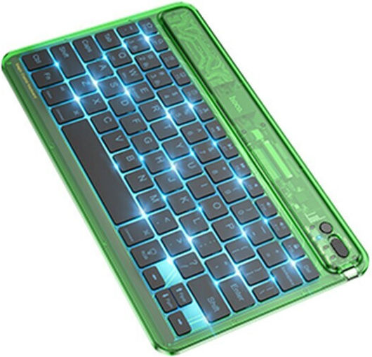 Hoco S55 Fără fir Bluetooth Doar tastatura Engleză US Verde