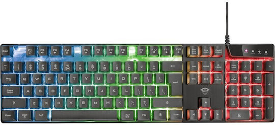 Trust GXT 838 Azor Gaming Keyboard Set with RGB lighting & Mouse (Greek)
