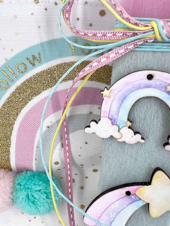 Lumânare de Paște cu Formă Plată Parfumată și Handmade Roz