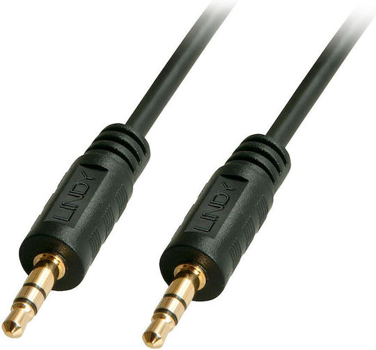 Lindy 3,5mm Klinkenkabel 3,5mm Stecker - 3,5mm Stecker Schwarz 1m 35641