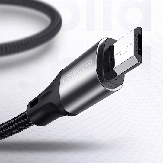 Joyroom S-1030N1 Braided USB 2.0 to micro USB Cable Μαύρο 1m