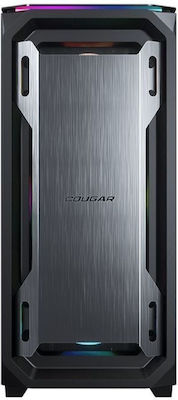 Cougar MX670 RGB Gaming Midi Tower Computer Case with Window Panel Black