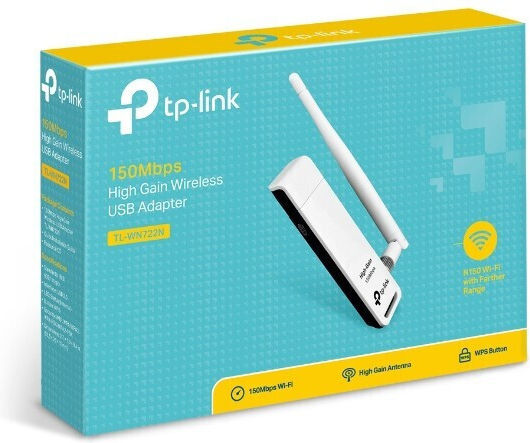 TP-LINK TL-WN722N Αντάπτορας Δικτύου USB με Ασύρματη Σύνδεση Wi-Fi 150Mbps και Αποσπώμενη Κεραία (v4)
