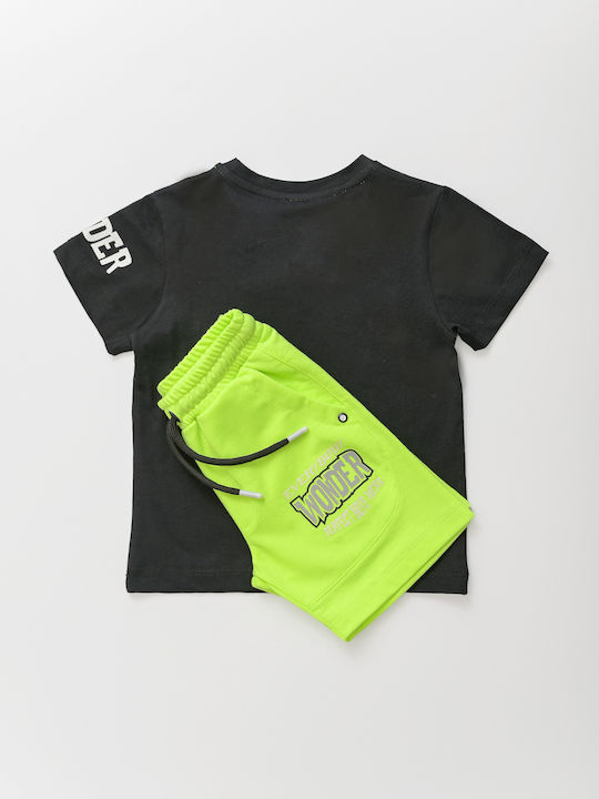 Sprint Kids Set with Shorts Summer 2pcs Black