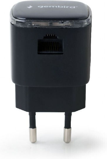 Gembird WNP-RP300-03 WiFi Extender Single Band (2.4GHz) 300Mbps Black