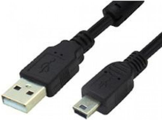 USB 2.0 Kabel USB-A-Stecker - Mini-USB-B-Stecker Schwarz 2m 04.001.0340