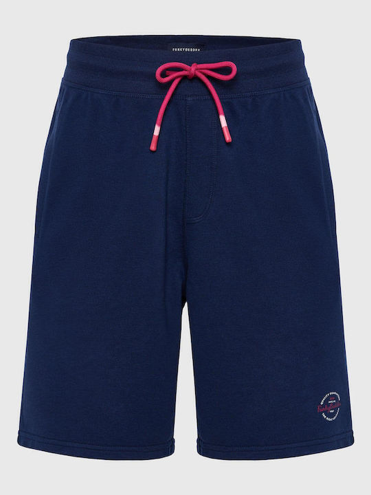 FBM007-05003 Men's Athletic Shorts Navy Blue