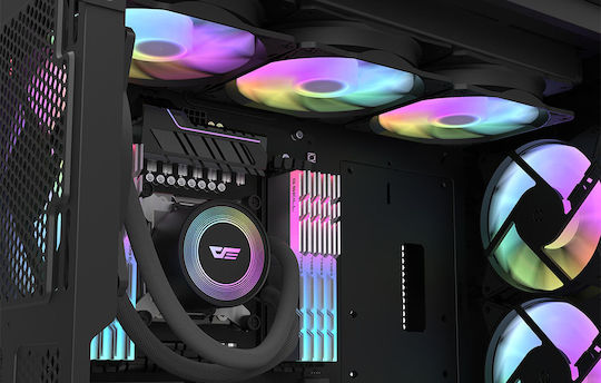 Darkflash DA240 Wasserkühlsysteme AIO CPU mit 2 Lüfterabmessung 120mm und ARGB Beleuchtung