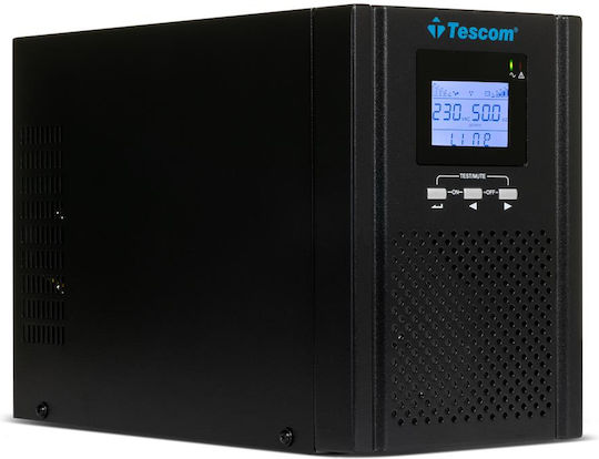 Tescom Neoline Pro 1101 ST UPS Line-Interactive 1000VA 900W με 3 Schuko Πρίζες
