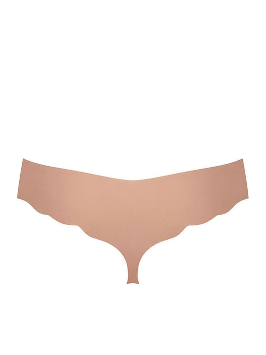 Γυναικεία String 2Pack χωρίς Ραφές Μπεζ