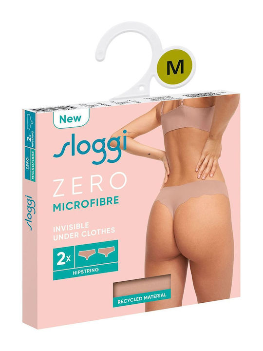 Γυναικεία String 2Pack χωρίς Ραφές Μπεζ