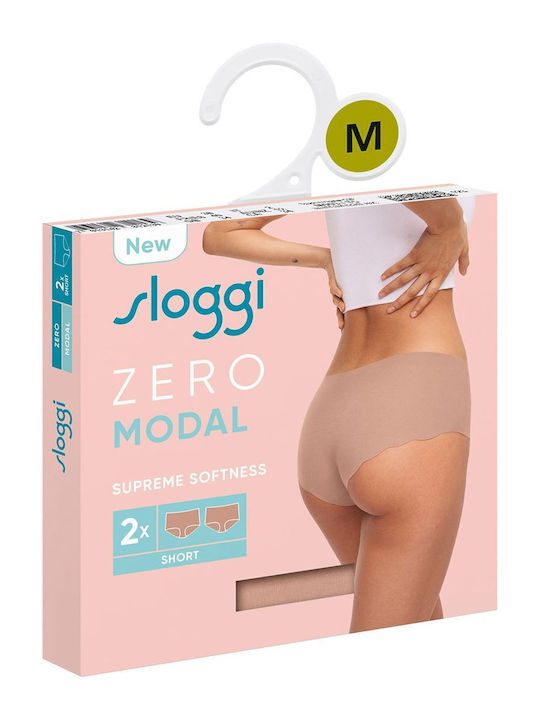 Zero Modal 2.0 Γυναικεία Boxer 2Pack χωρίς Ραφές Σοκολατί