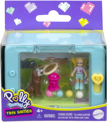 Mattel Παιχνίδι Μινιατούρα Polly Pocket Βόλτα με Σκυλάκι για 4+ Ετών