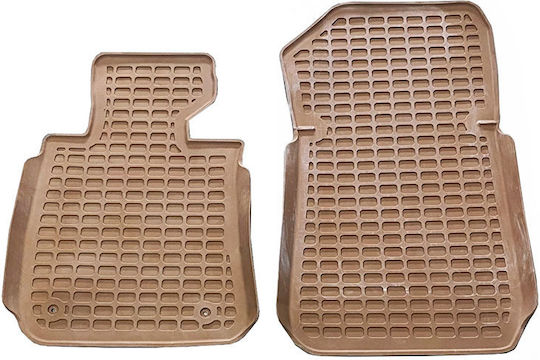 Set of Front and Rear Mats 4pcs Tray Type for BMW E87 2004-2011 Beige