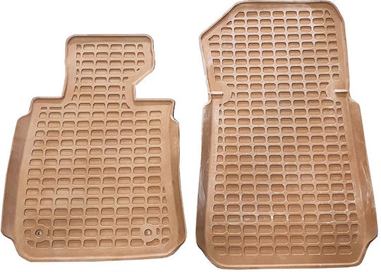 Set of Front and Rear Mats 4pcs Tray Type for BMW E87 2004-2011 Beige