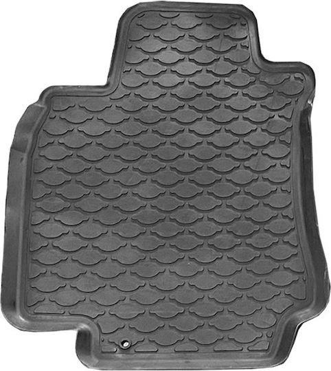 Set of Front and Rear Mats 4pcs Tray Type for Nissan Tiida 2006-2012 Black