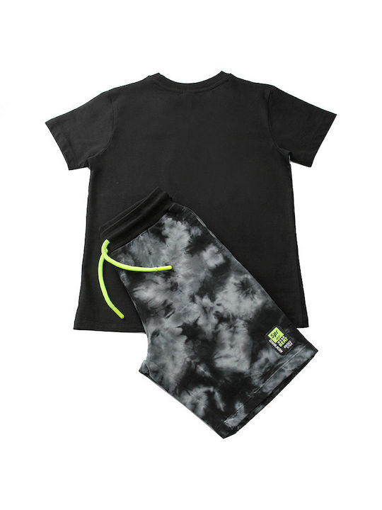 Sprint Kids Set with Shorts Summer 2pcs Black