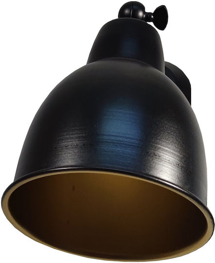 Epiplo-Fos Einzel Spot mit Fassung E27 in Schwarz Farbe