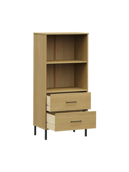Bibliotecă Oslo Natural 60x35x128,5 cm