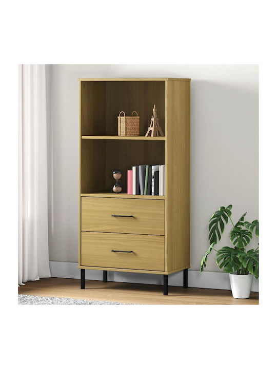 Bibliotecă Oslo Natural 60x35x128,5 cm