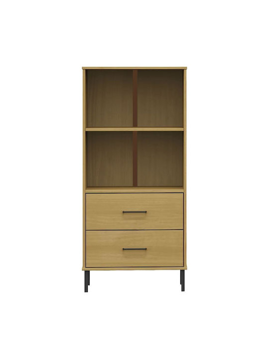 Bibliotecă Oslo Natural 60x35x128,5 cm
