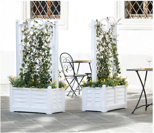 Bama Separe Planter Box Plastic Alb 80x42.5x150cm.