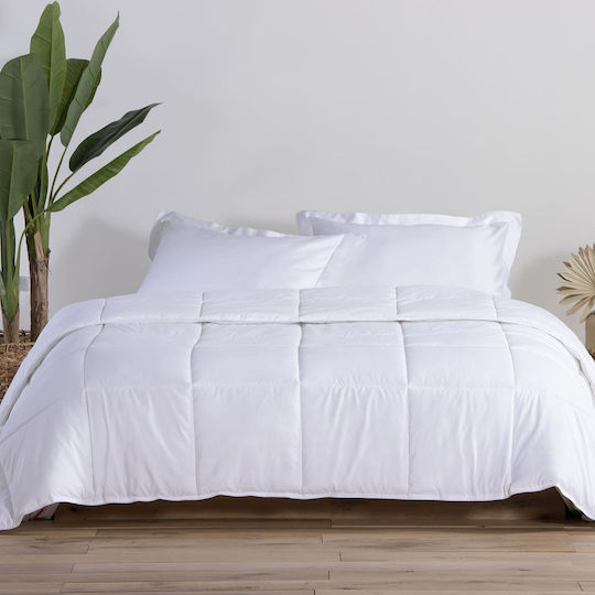 Nef-Nef Homeware Пухено Единично с Пълнеж Hollowfiber 160x220бр Бял 8 togs Togs