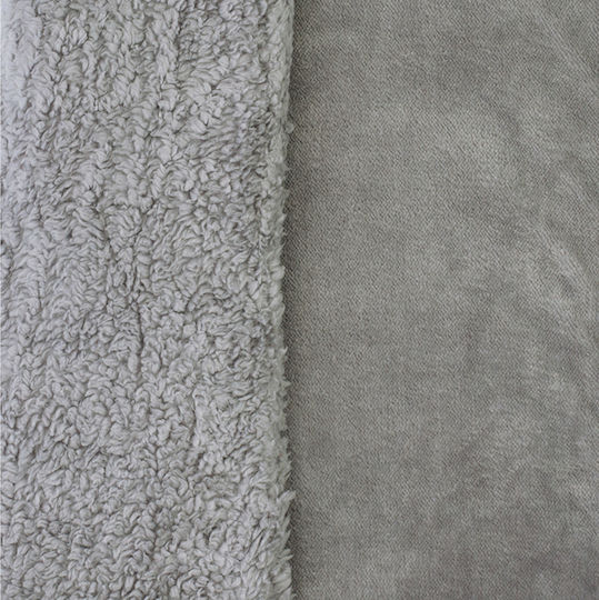 Borea Κουβερτοπάπλωμα με Γέμιση Hollowfiber Μονό 160x220εκ. Cozy Γκρί 300 GSM