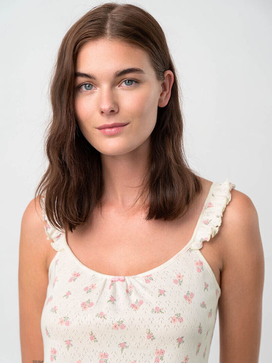 Vamp Sommer Damen Pyjama-Set Green Tea