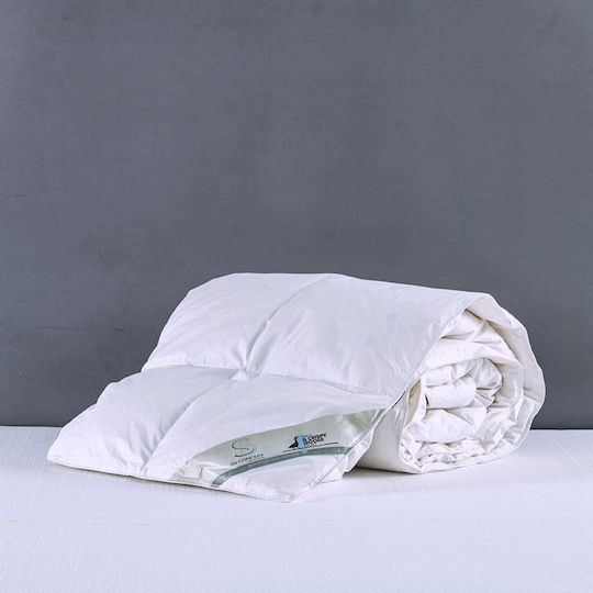 SB Home Single Quilt 160x240cm All Seasons White 300 GSM 11.5 Togs