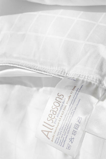 La Luna Пухено Единично с Пълнеж Microfiber 160x220бр All Season Бял