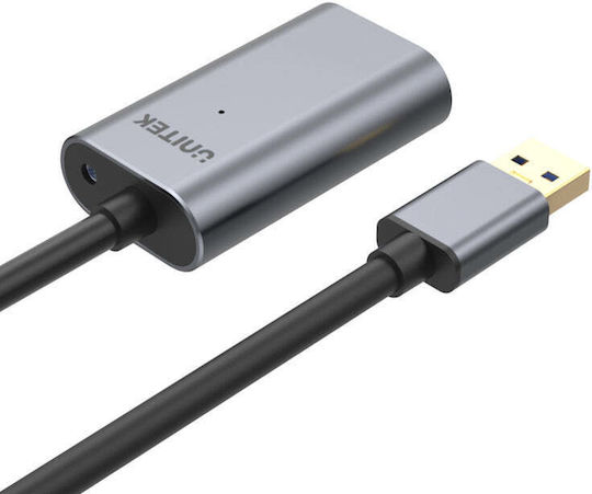 Unitek USB 3.0 Cable USB-A male - USB-A female Γκρι 10m Y-3005