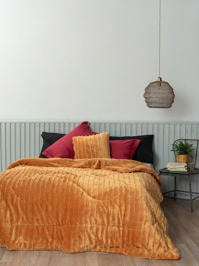 Palamaiki Κουβερτοπάπλωμα Μονό 160x240εκ. Gwen Gold 640 GSM
