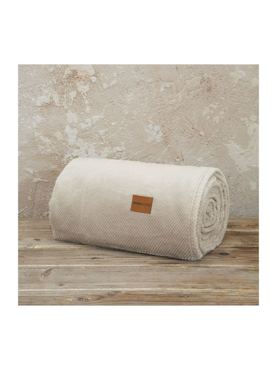 Nima Mellow Blanket Velvet Single 150x220cm. 30197 Light Beige