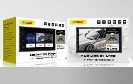 Andowl Car Audio System (Bluetooth/USB/WiFi/GPS/Apple-Carplay/Android-Auto) with Touch Screen 7"