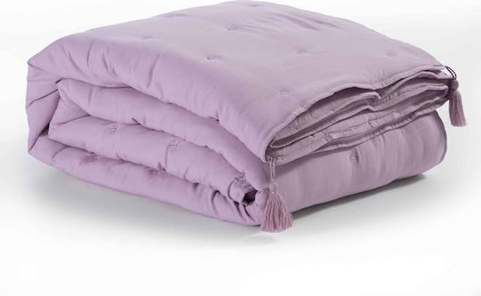 Nef-Nef Homeware Dreamer Κουβερλί Μονό Microfiber Lilac 160x220cm