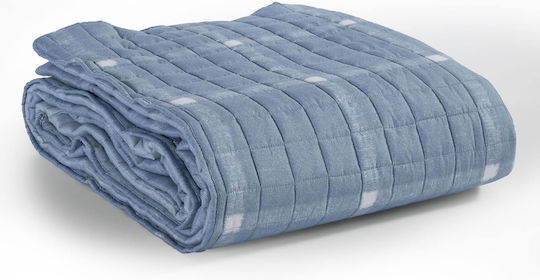 Nef-Nef Homeware Henry Cuvertură Extra-dublu Microfibra Denim 220x240cm